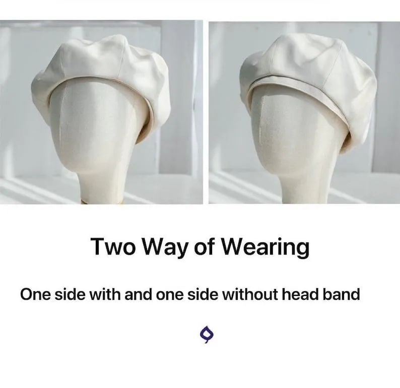 Oversize Two Way Cotton Beret Hat