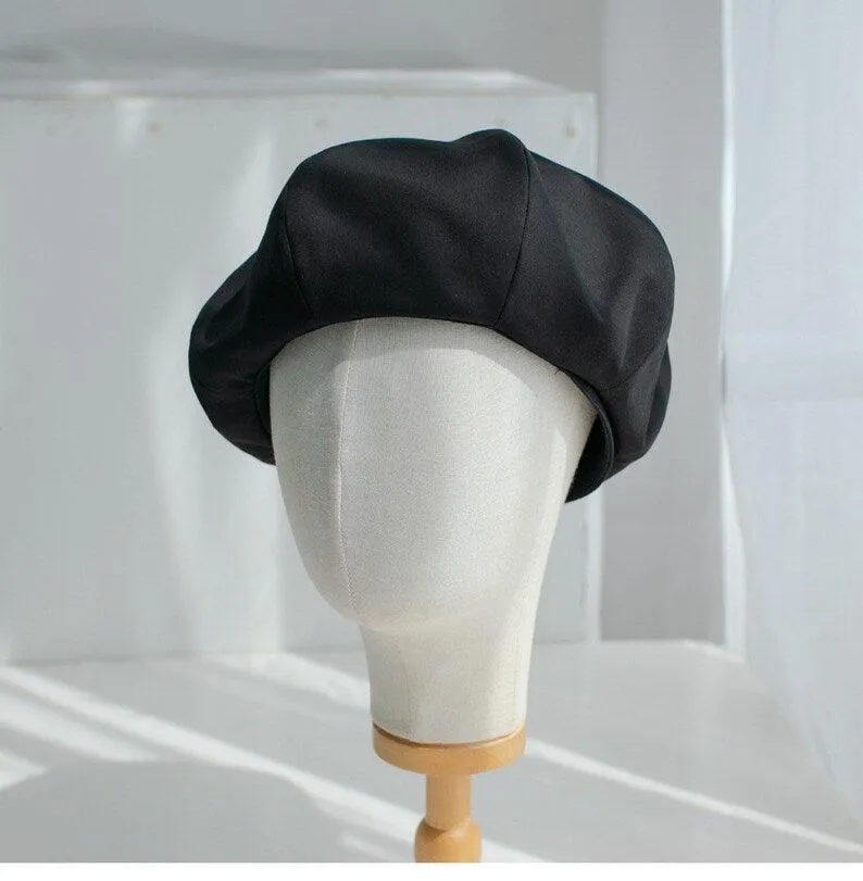 Oversize Two Way Cotton Beret Hat