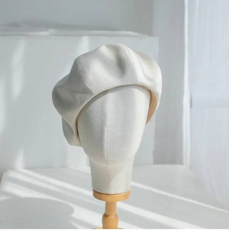 Oversize Two Way Cotton Beret Hat