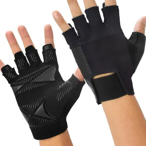 Padded Workout Gloves with Excellent Grip and Full Palm Protection, Breathable Exercise Gloves for Men and Women, Ideal for Gym, Cycling, and Training