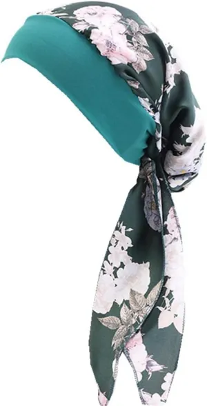 Pre Tied Chemo Head Scarf for Women Cancer Slip On Bandana headwrap Turban headwear Hair Cover