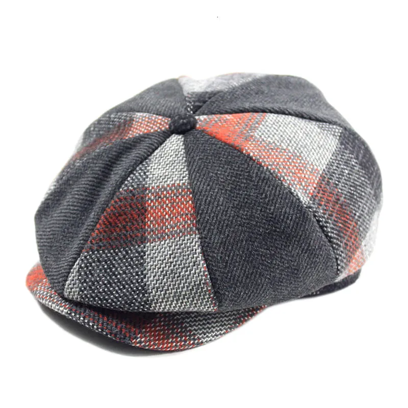 Ragdale Tartan Wool Newsboy Cap