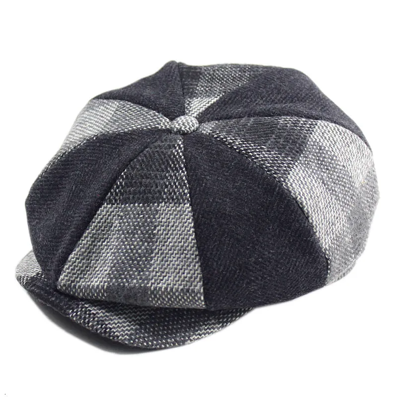 Ragdale Tartan Wool Newsboy Cap