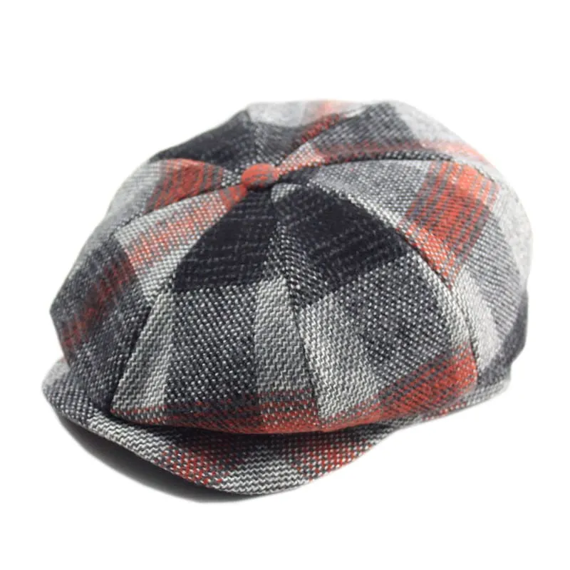 Ragdale Tartan Wool Newsboy Cap