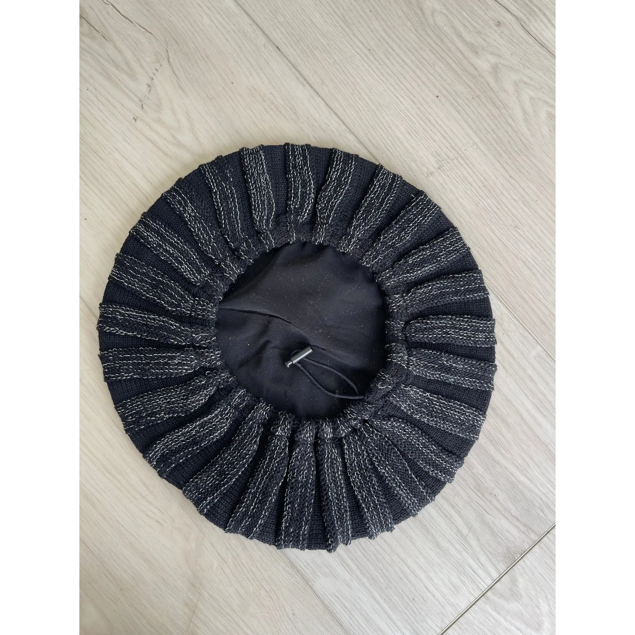 Ribbed Cotton Lurex Berets