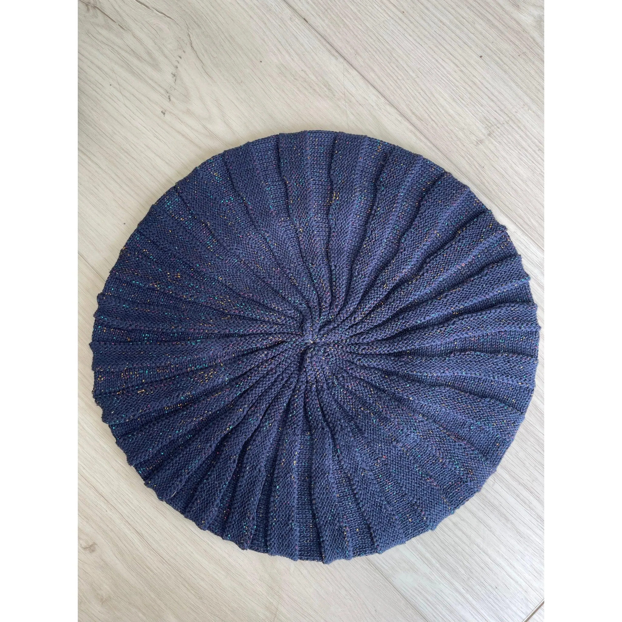 Ribbed Cotton Lurex Berets