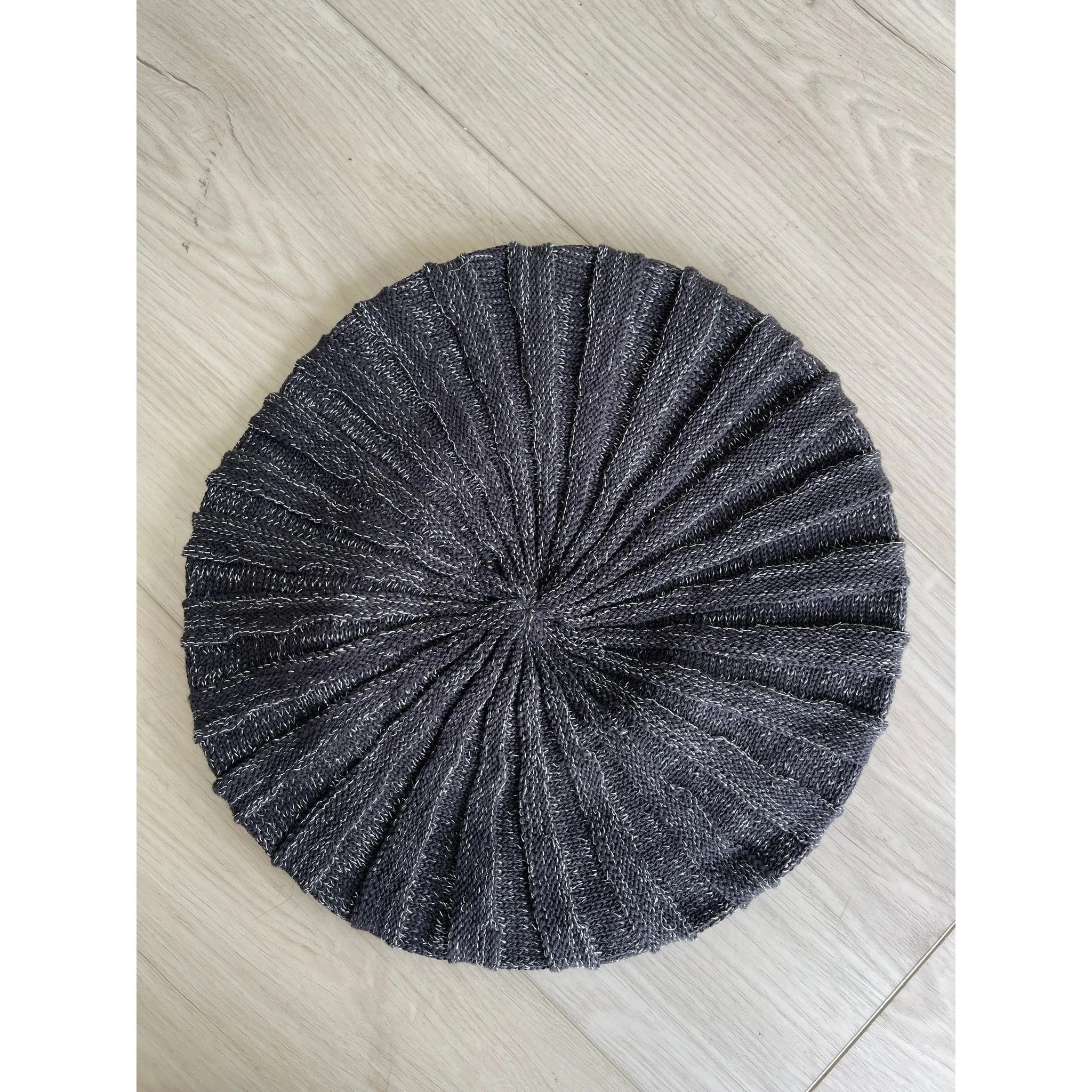 Ribbed Cotton Lurex Berets