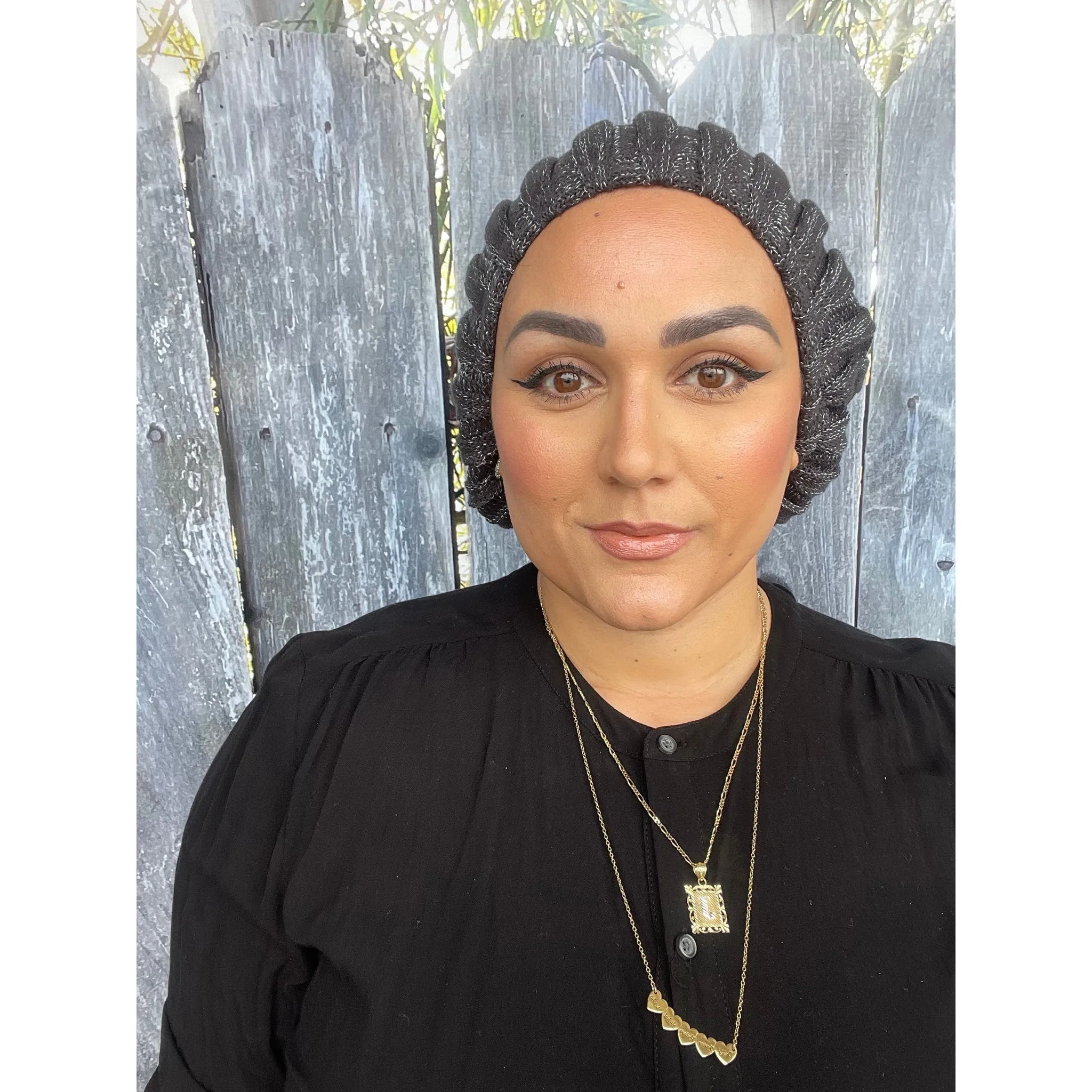 Ribbed Cotton Lurex Berets