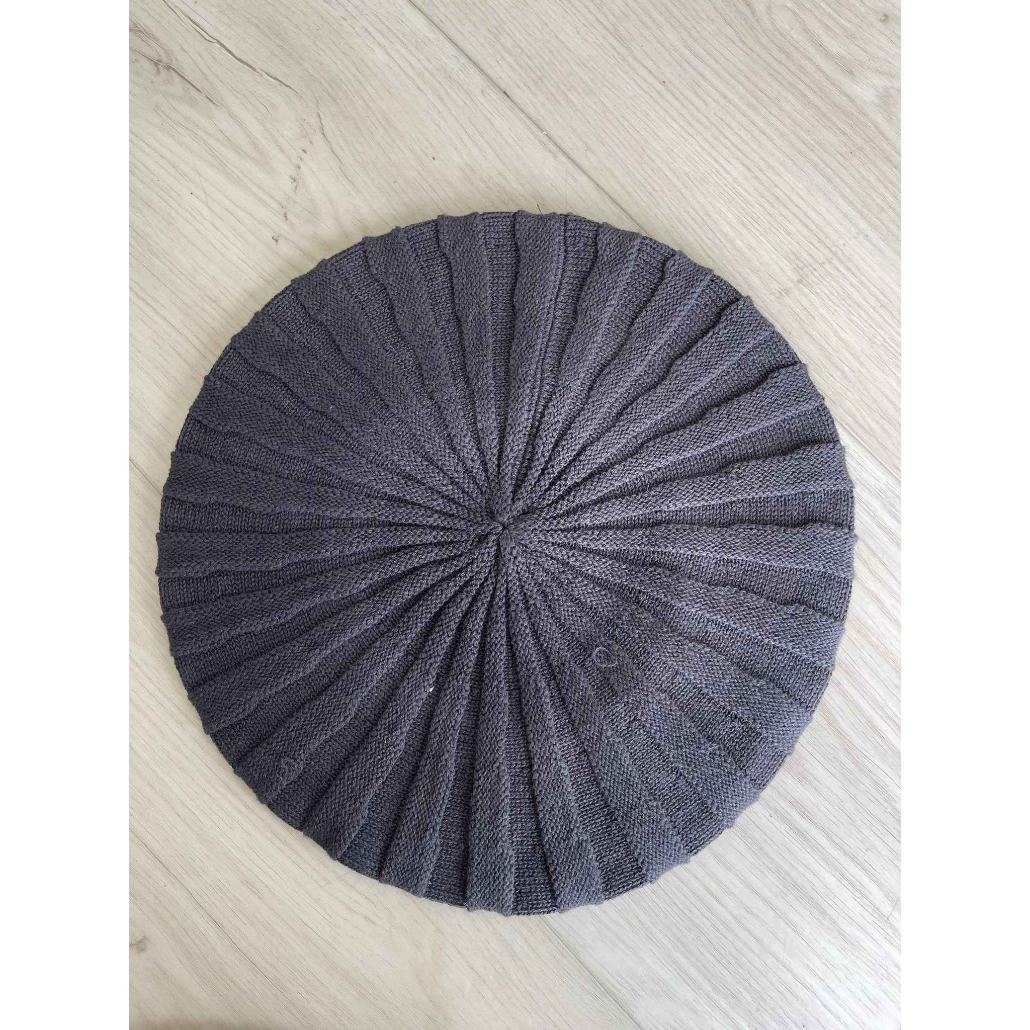 Ribbed Cotton Lurex Berets