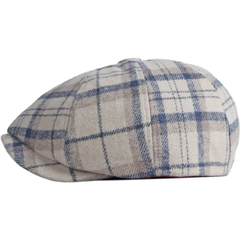 Royan Tartan Newsboy Cap