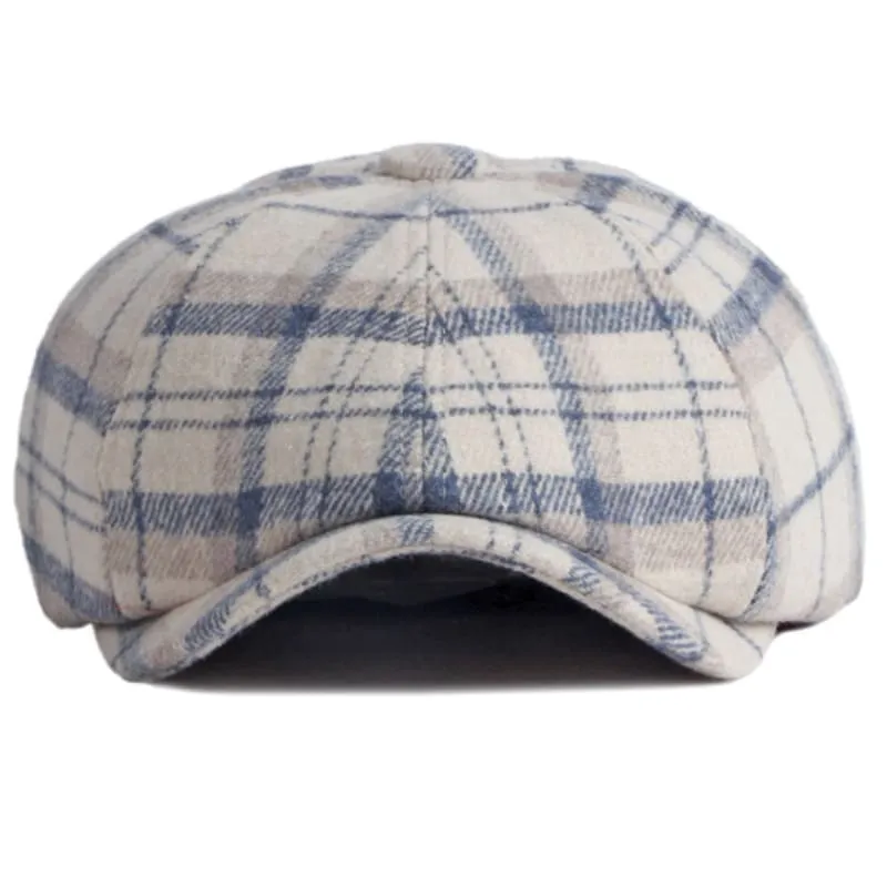 Royan Tartan Newsboy Cap