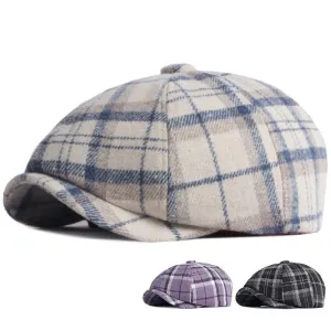 Royan Tartan Newsboy Cap