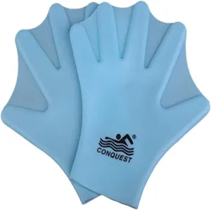 Silicone Swimming Gloves,Webbed Swim Gloves Unisex Full Finger Water Resistance Training for Adult Aquatic Training