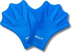 Sporti Swimming Aquatic Gloves, Silicone Training Gear, Water Resistance Webbed Gloves for Swimming, Diving, Water Aerobics