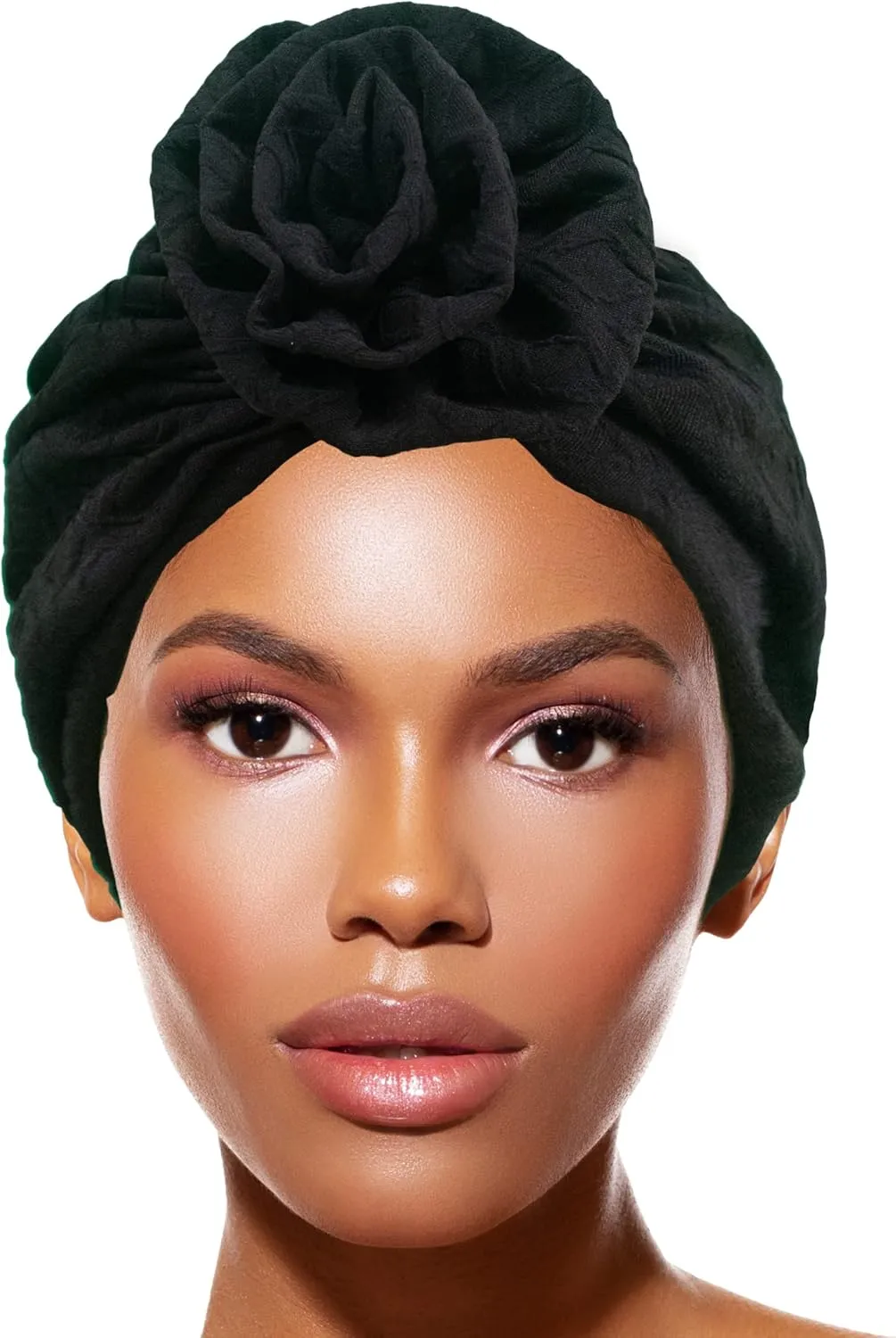 TouchUps Hair Bun Cap Hair Protection Head Wrap Hairbun Cap Wrap African Turban Pattern Headwrap Headscarf