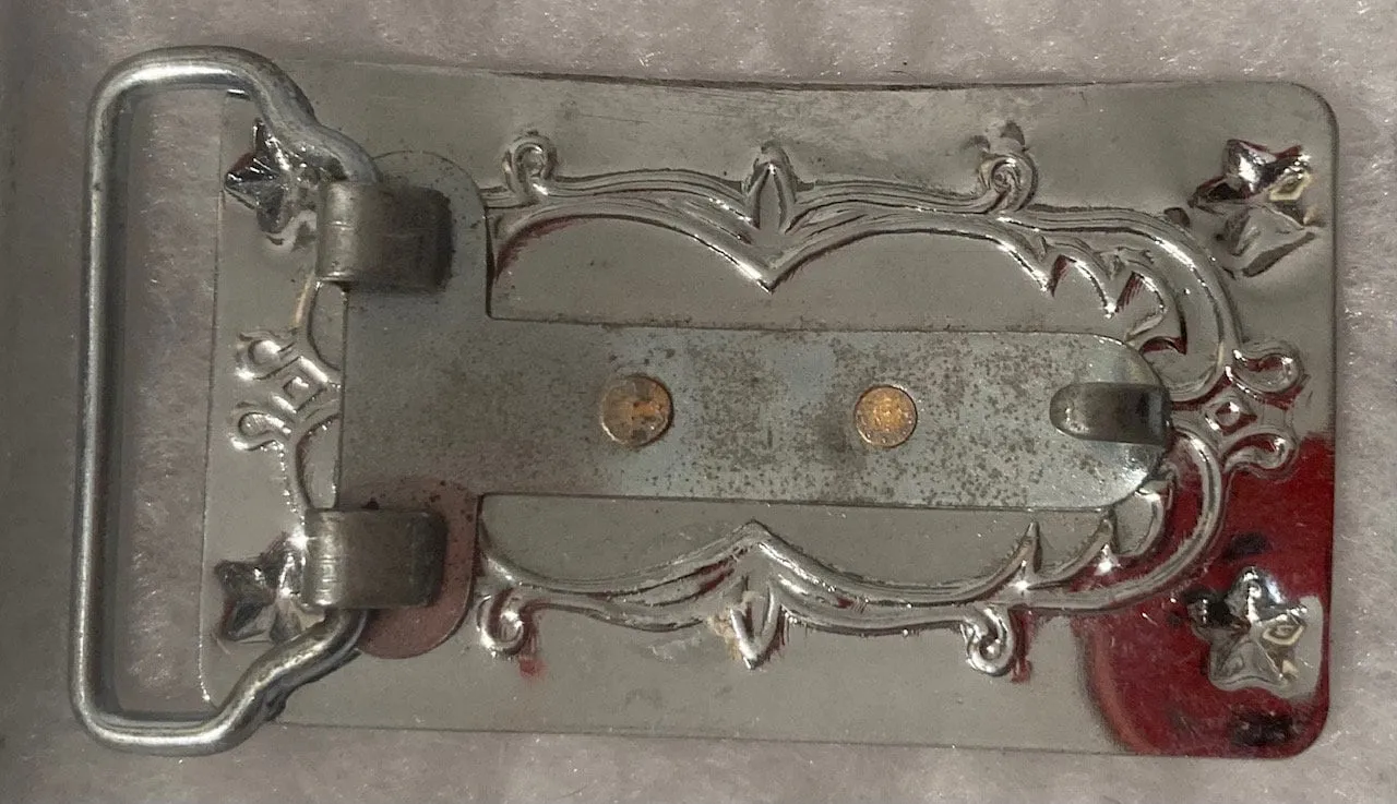 Vintage Metal Belt Buckle, Wagon, Homestead, Country and Western, Cowboy, Western Wear, Heavy Duty, Quality, Fashion, Belts, Shelf Display