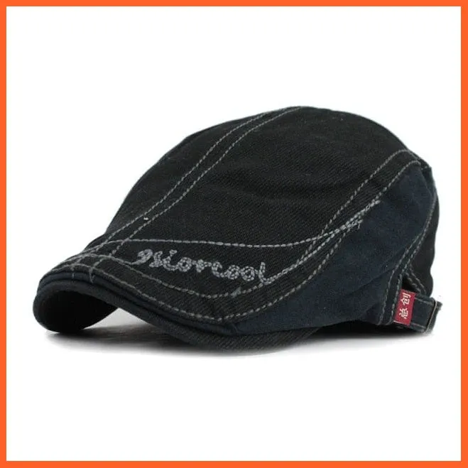 Vintage Simple Unisex Solid Beret Buckle | Flat Caps Warmer Berets Leisure Hat