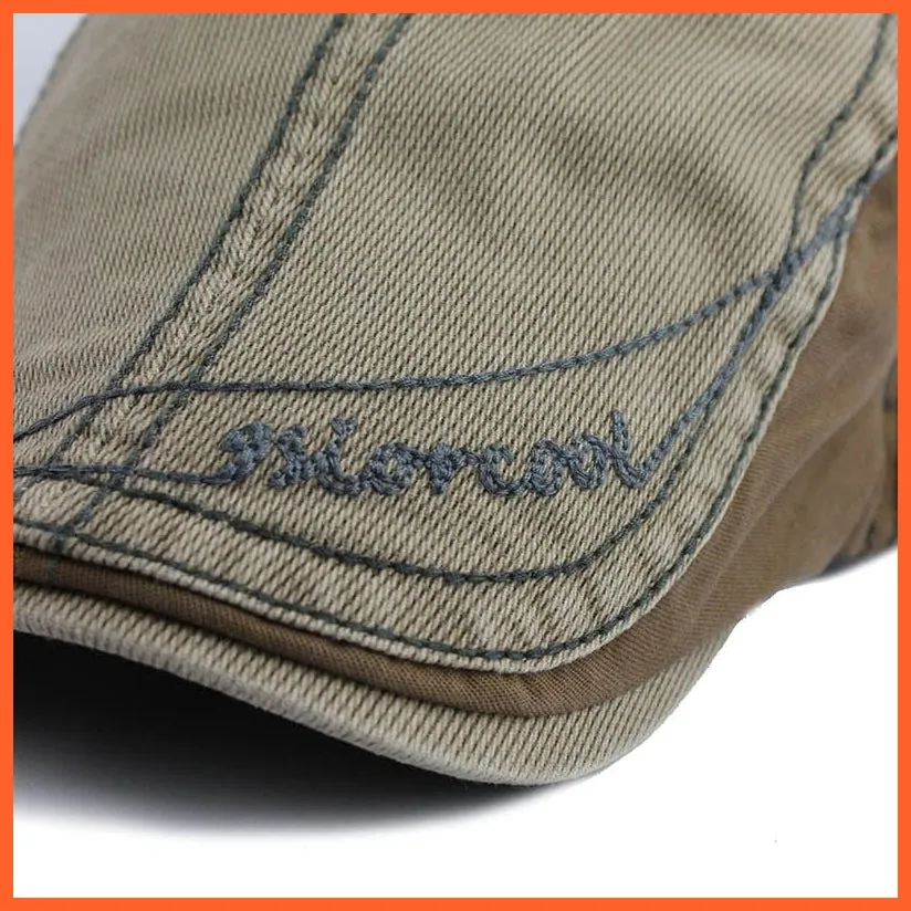 Vintage Simple Unisex Solid Beret Buckle | Flat Caps Warmer Berets Leisure Hat