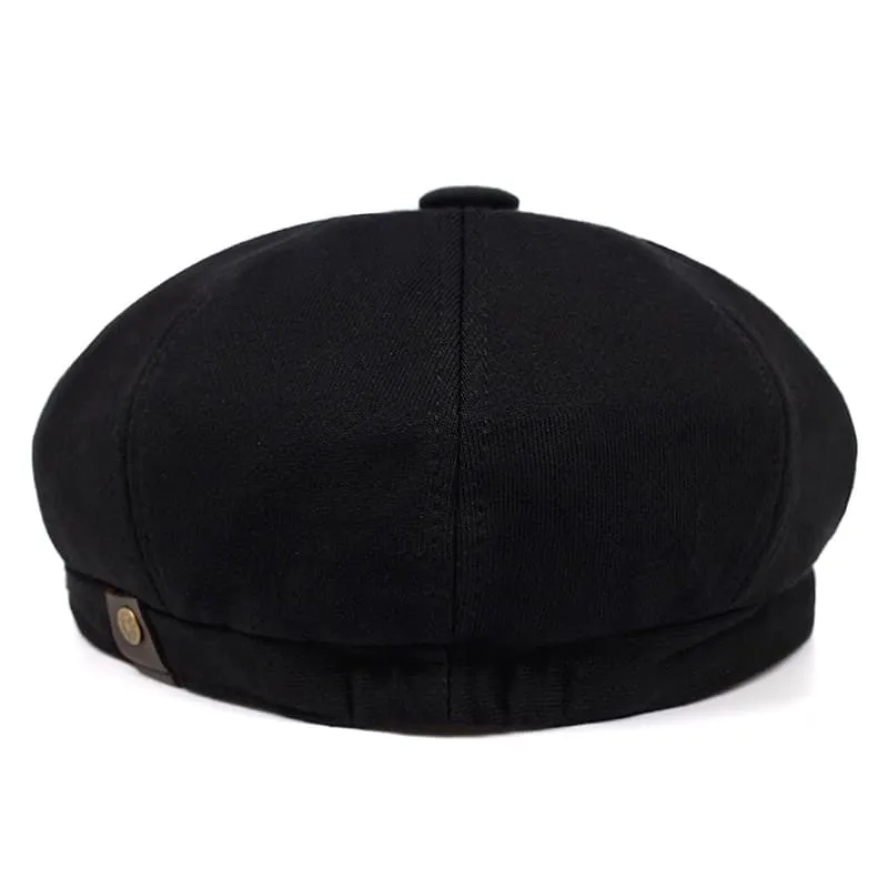 Willock Plain Cotton Newsboy Cap