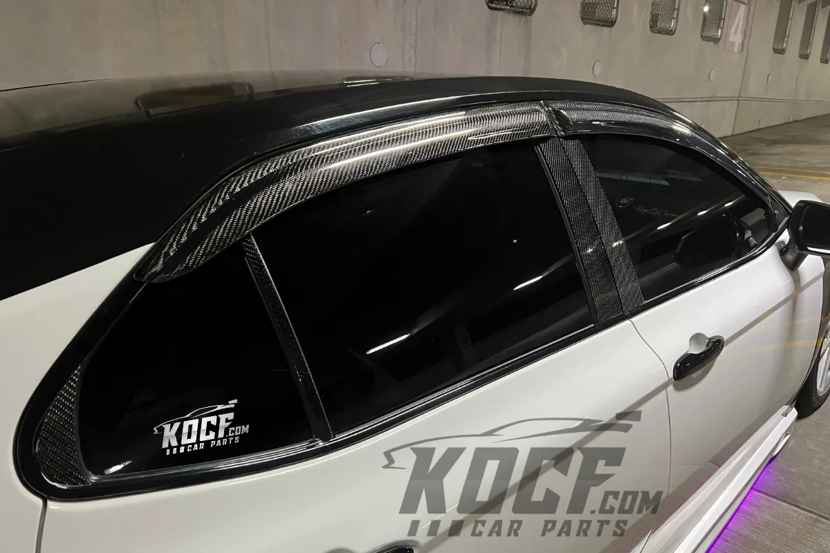 Window Visors Rain Guards Real Carbon Fiber Compatible for 2018-2024 Toyota Camry