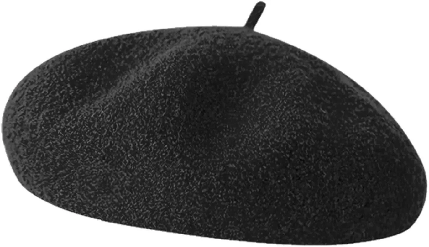 Wool Berets for Women - Classic French Beret Hats for Women and Kids, Solid Color Artist Style