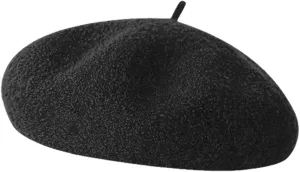 Wool Berets for Women - Classic French Beret Hats for Women and Kids, Solid Color Artist Style