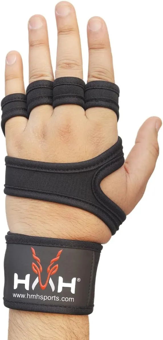 Workout Gloves Weight Lifting Gym Gloves for Men Women Wrist Support Padded Adjustable & Ventilated Grip Palm Protection Exercise Fitness Gloves, Pull ups