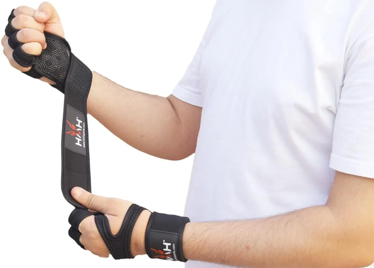 Workout Gloves Weight Lifting Gym Gloves for Men Women Wrist Support Padded Adjustable & Ventilated Grip Palm Protection Exercise Fitness Gloves, Pull ups